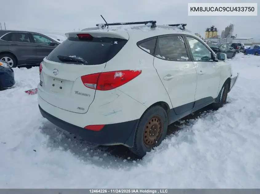KM8JUCAC9CU433750 2012 Hyundai Tucson Gls