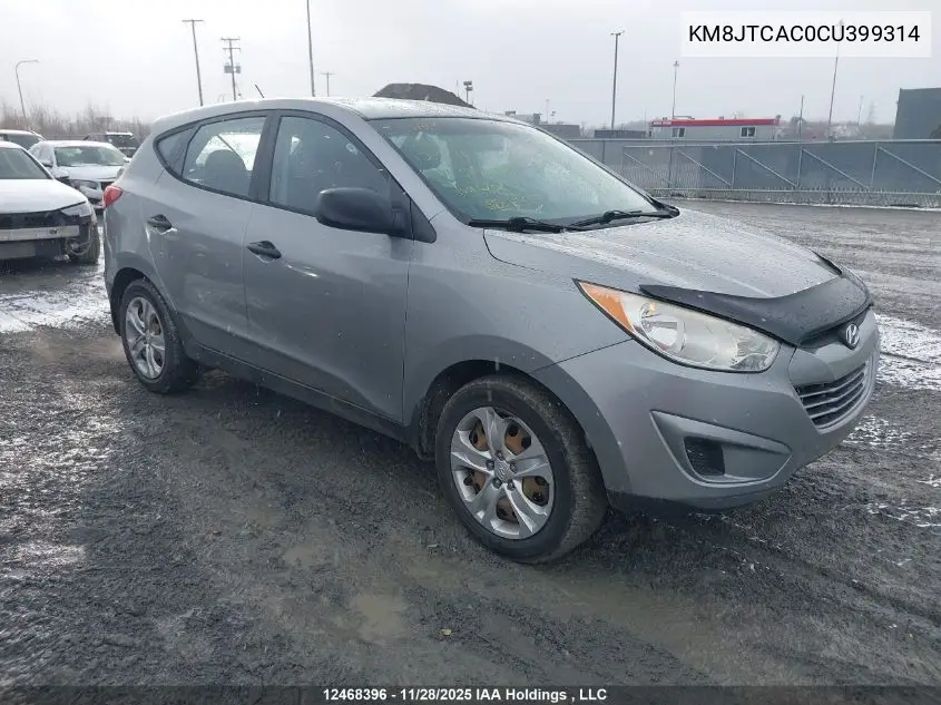 KM8JTCAC0CU399314 2012 Hyundai Tucson
