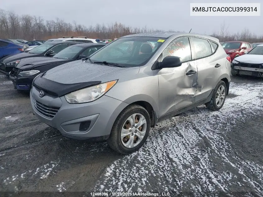 KM8JTCAC0CU399314 2012 Hyundai Tucson