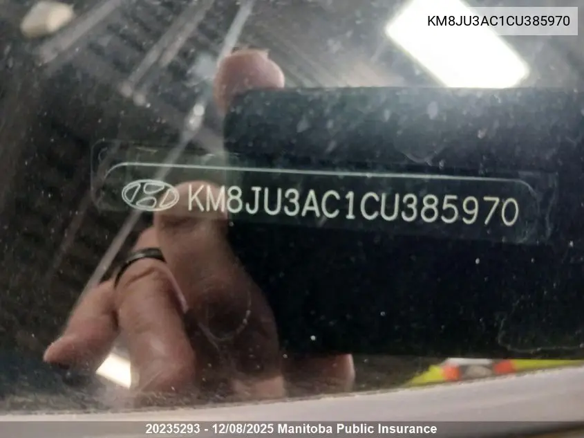 KM8JU3AC1CU385970 2012 Hyundai Tucson Gls