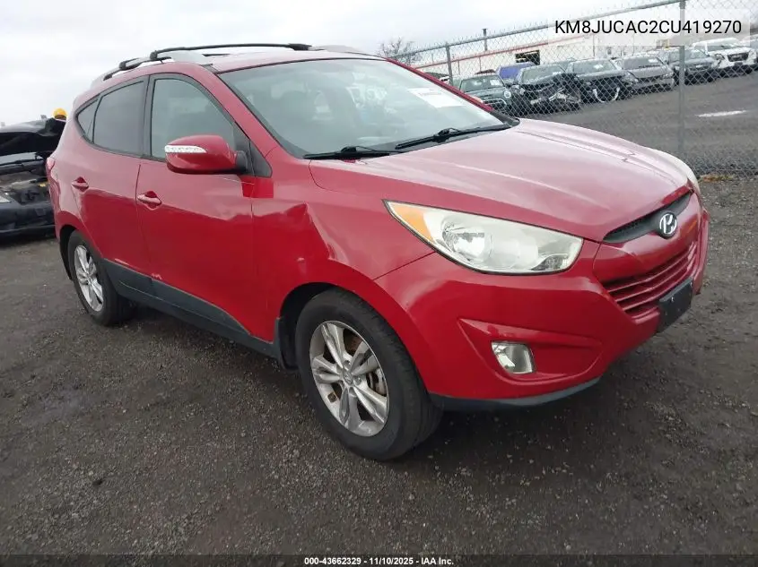 KM8JUCAC2CU419270 2012 Hyundai Tucson Gls