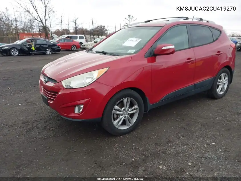 KM8JUCAC2CU419270 2012 Hyundai Tucson Gls