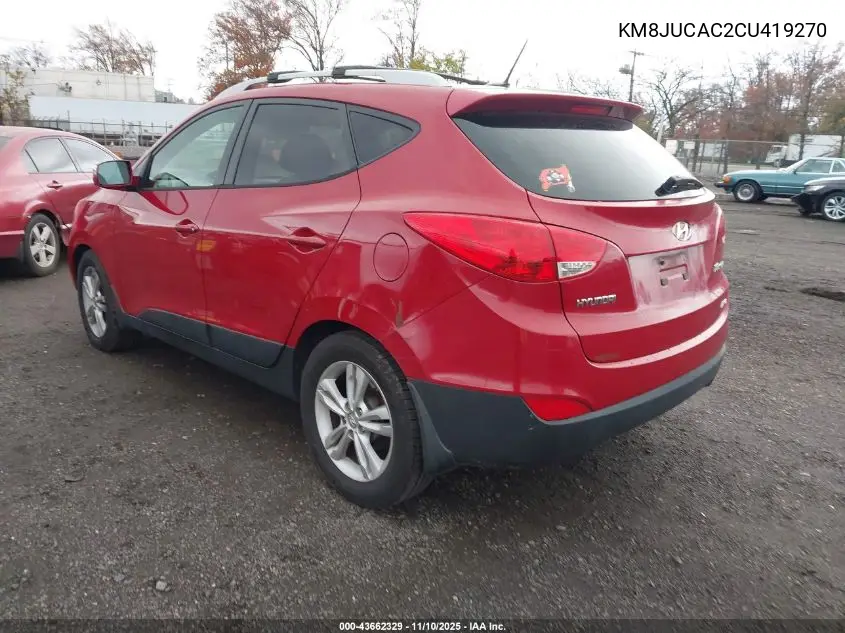 KM8JUCAC2CU419270 2012 Hyundai Tucson Gls