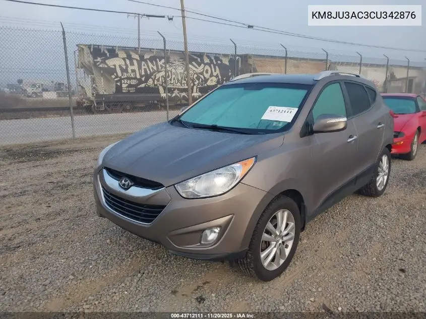 KM8JU3AC3CU342876 2012 Hyundai Tucson Limited