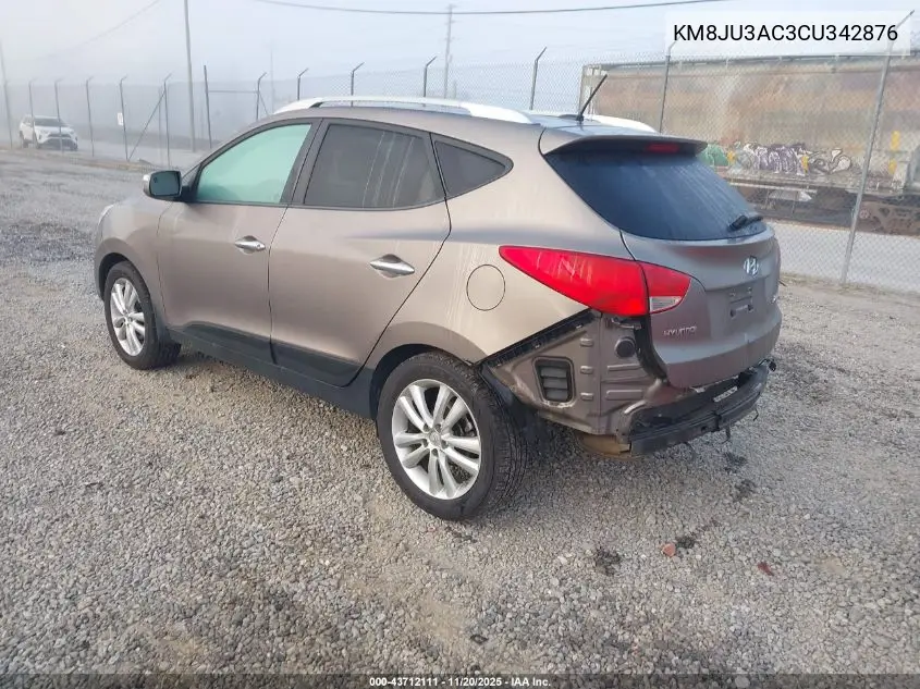 KM8JU3AC3CU342876 2012 Hyundai Tucson Limited