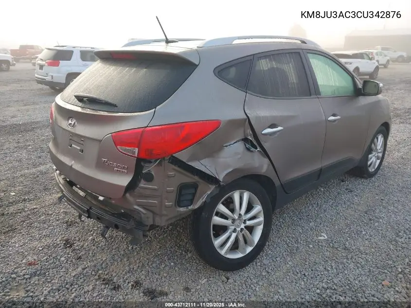 KM8JU3AC3CU342876 2012 Hyundai Tucson Limited