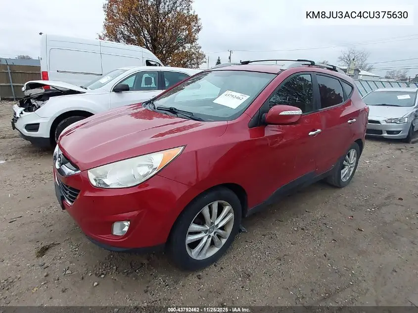 KM8JU3AC4CU375630 2012 Hyundai Tucson Limited