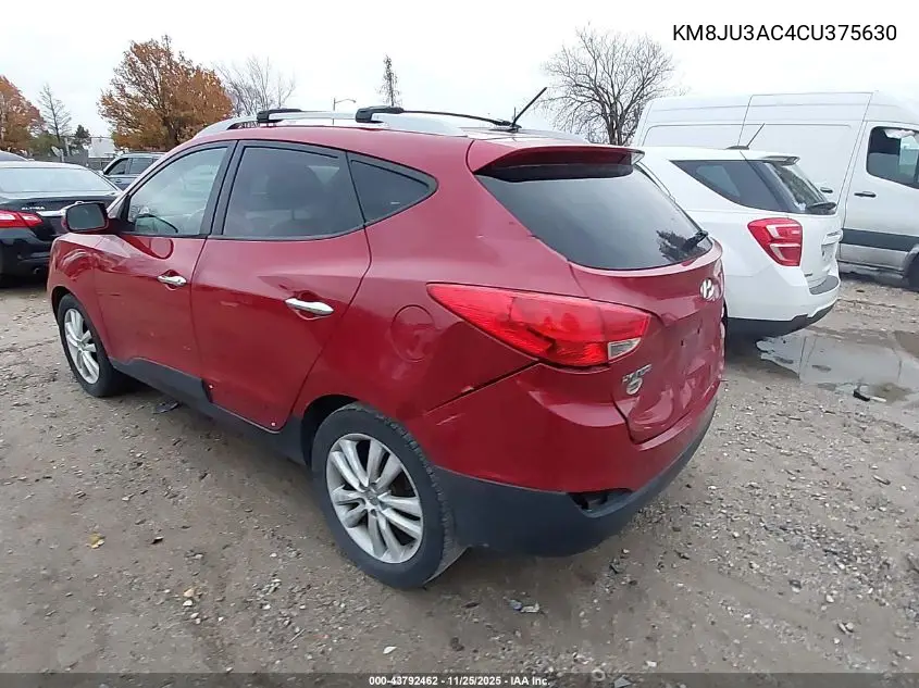KM8JU3AC4CU375630 2012 Hyundai Tucson Limited