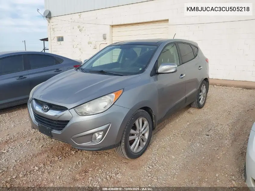 KM8JUCAC3CU505218 2012 Hyundai Tucson Limited