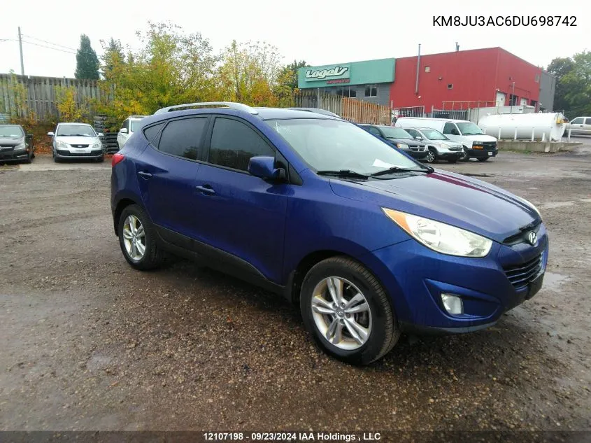 2013 Hyundai Tucson Gls/Limited VIN: KM8JU3AC6DU698742 Lot: 12107198