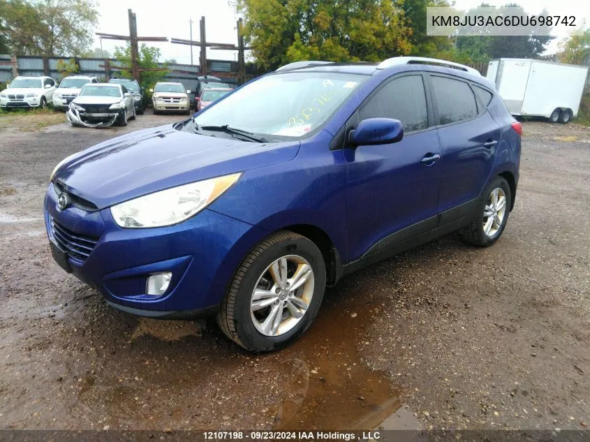 KM8JU3AC6DU698742 2013 Hyundai Tucson Gls/Limited