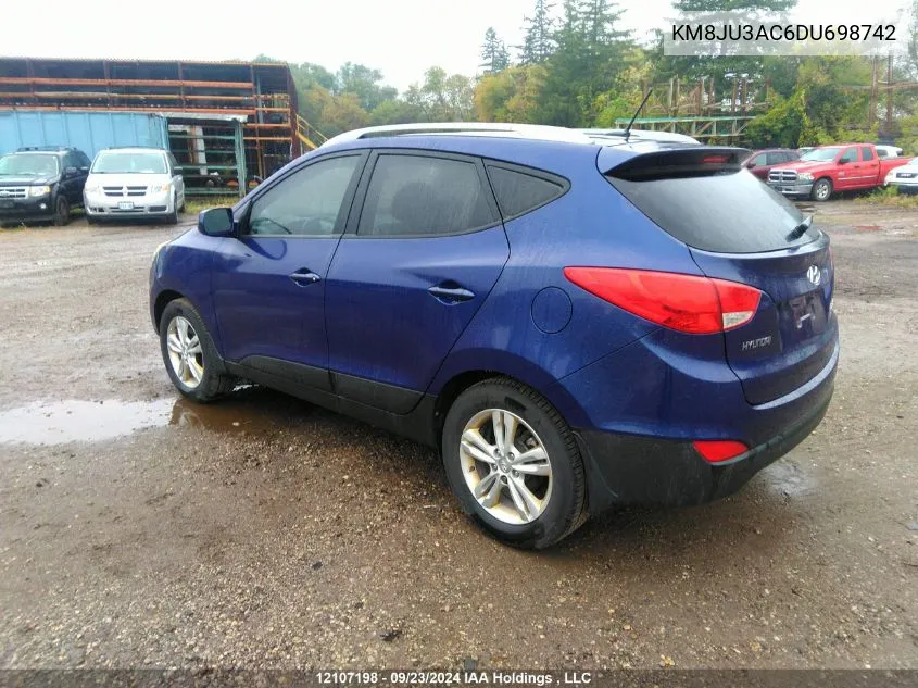 KM8JU3AC6DU698742 2013 Hyundai Tucson Gls/Limited