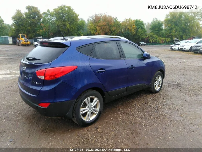 KM8JU3AC6DU698742 2013 Hyundai Tucson Gls/Limited