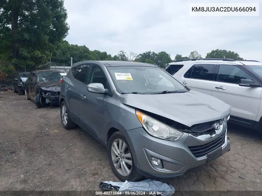 2013 Hyundai Tucson Limited VIN: KM8JU3AC2DU666094 Lot: 40273564