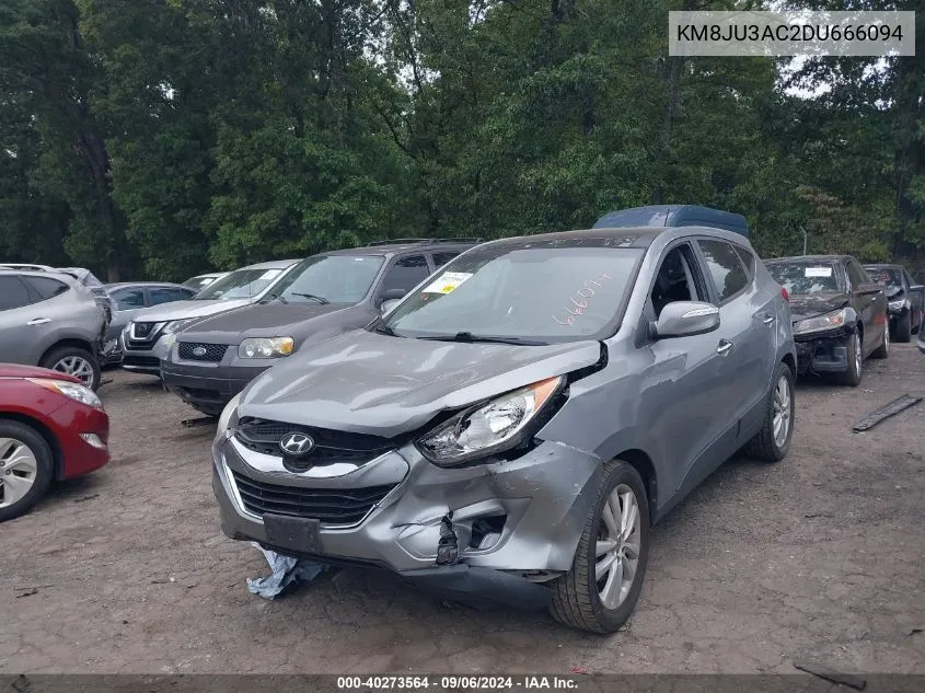 2013 Hyundai Tucson Limited VIN: KM8JU3AC2DU666094 Lot: 40273564