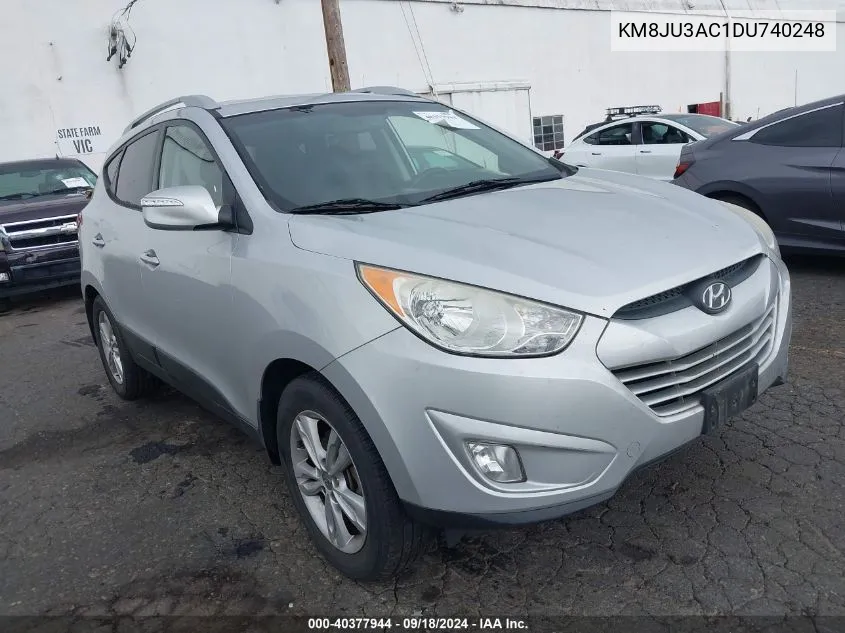 2013 Hyundai Tucson Gls VIN: KM8JU3AC1DU740248 Lot: 40377944