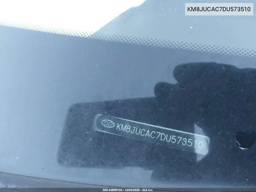 KM8JUCAC7DU573510 2013 Hyundai Tucson Gls