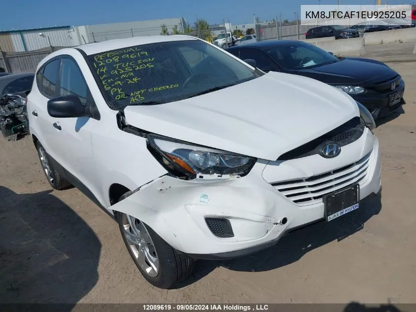 2014 Hyundai Tucson Gls VIN: KM8JTCAF1EU925205 Lot: 12089619