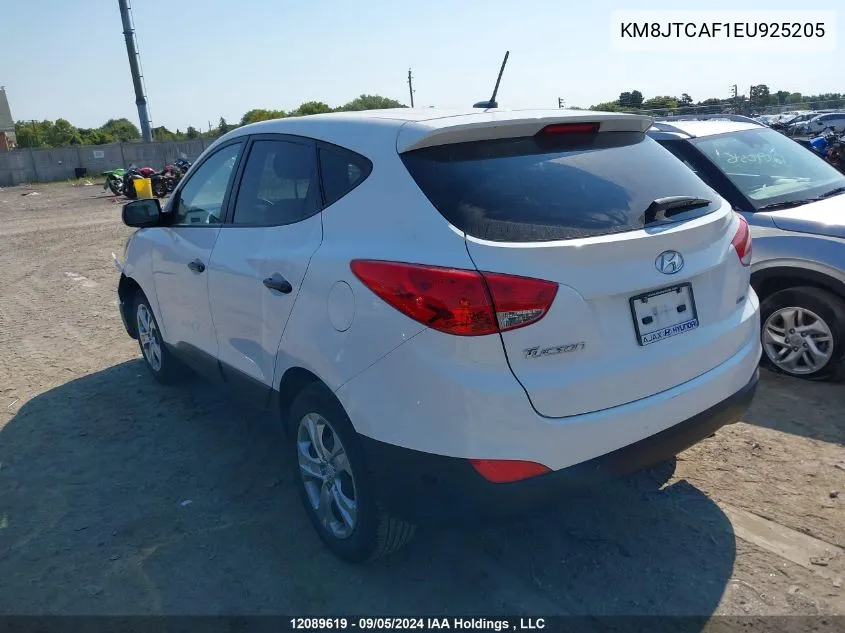 2014 Hyundai Tucson Gls VIN: KM8JTCAF1EU925205 Lot: 12089619