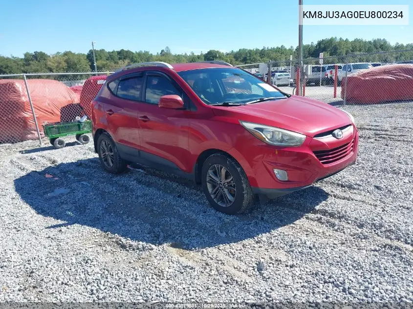 KM8JU3AG0EU800234 2014 Hyundai Tucson Se