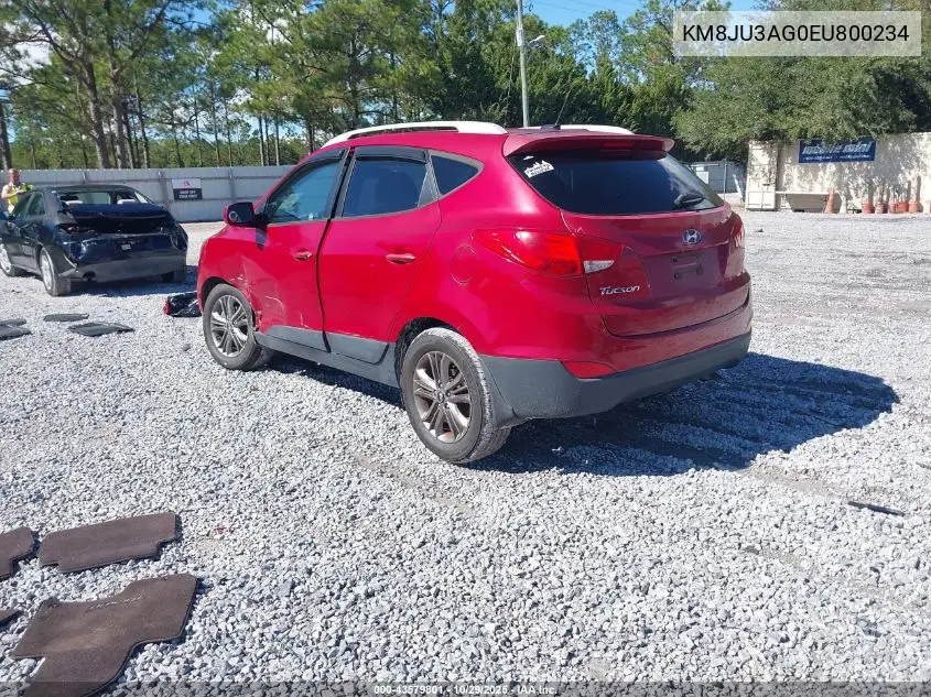 KM8JU3AG0EU800234 2014 Hyundai Tucson Se