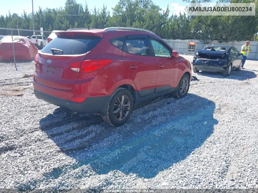 KM8JU3AG0EU800234 2014 Hyundai Tucson Se