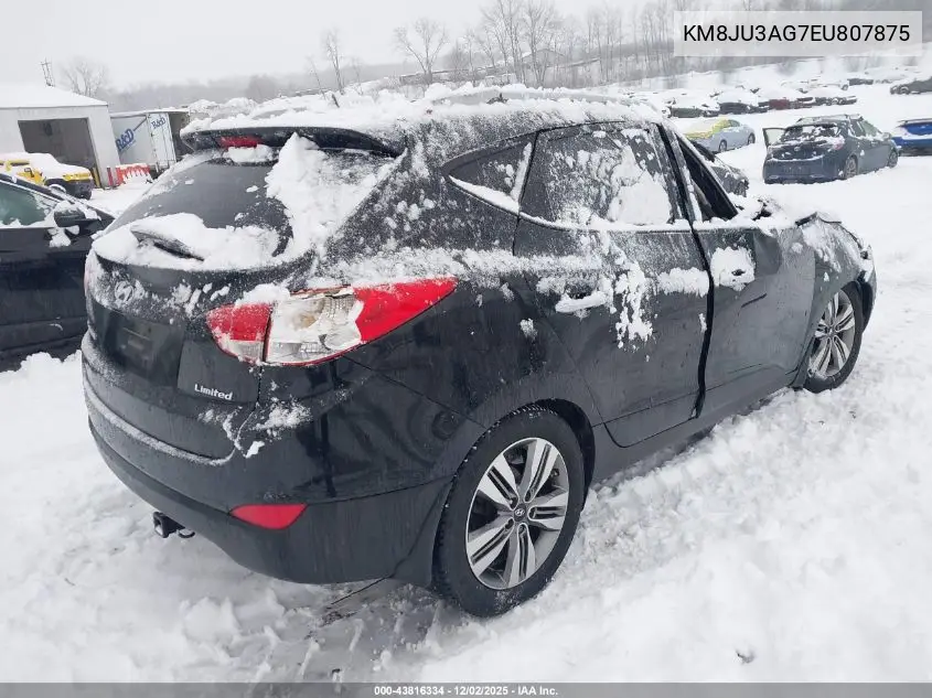 KM8JU3AG7EU807875 2014 Hyundai Tucson Limited