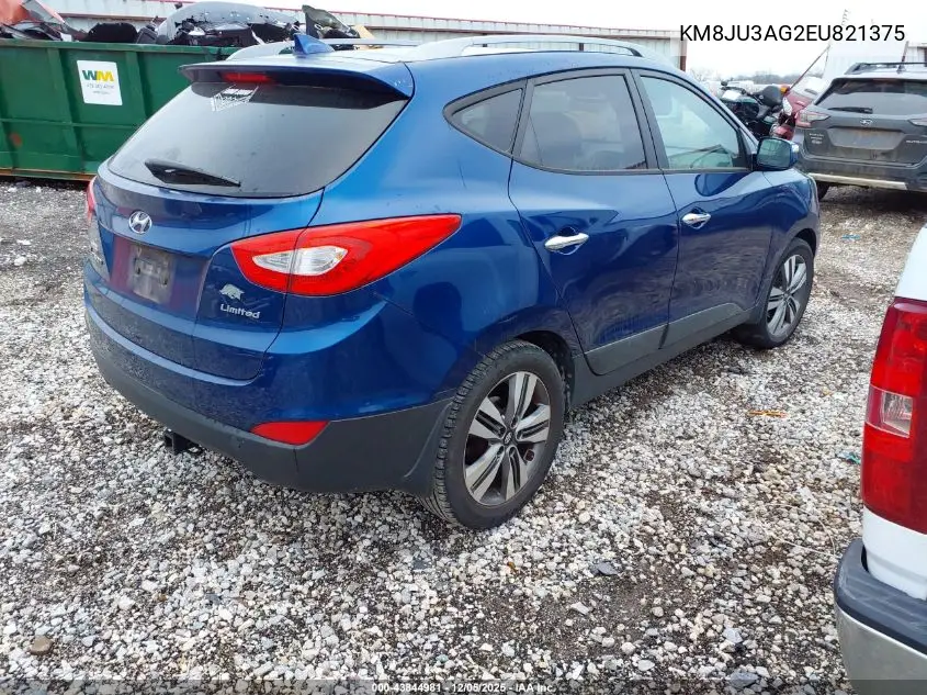 KM8JU3AG2EU821375 2014 Hyundai Tucson Limited