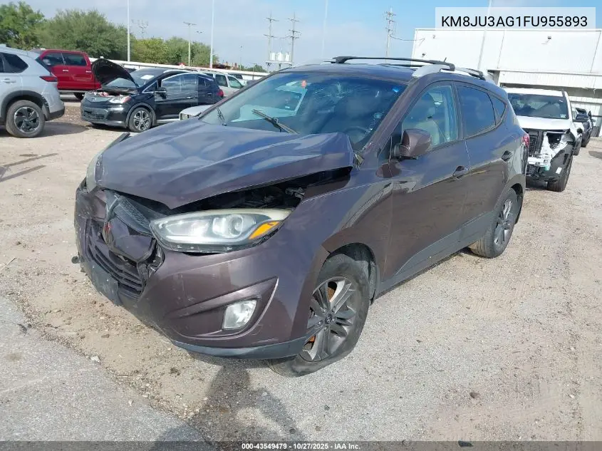 KM8JU3AG1FU955893 2015 Hyundai Tucson Se