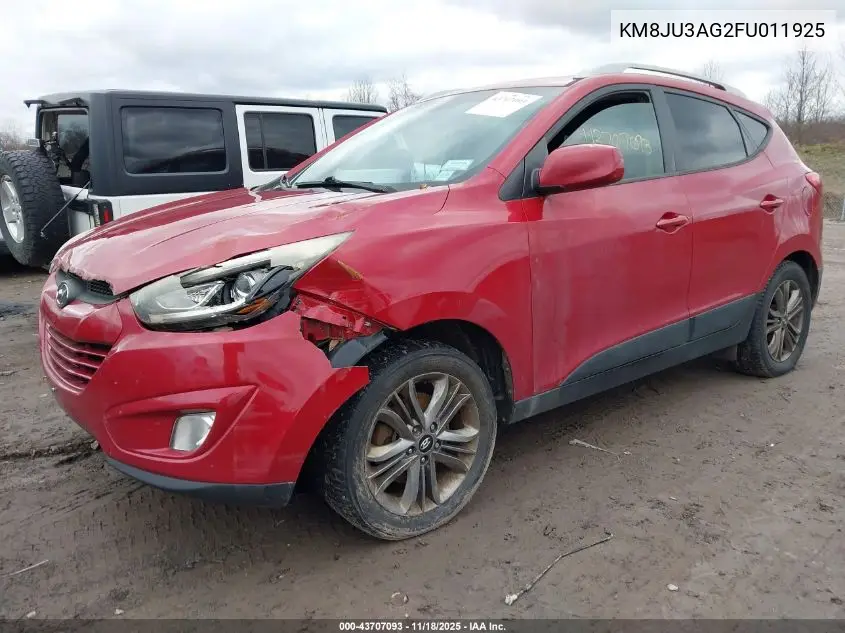 KM8JU3AG2FU011925 2015 Hyundai Tucson Se