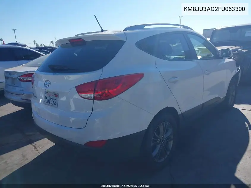 KM8JU3AG2FU063300 2015 Hyundai Tucson Se