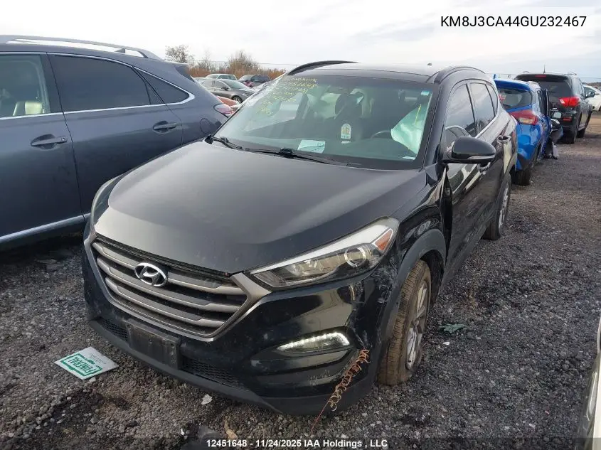 KM8J3CA44GU232467 2016 Hyundai Tucson Luxury