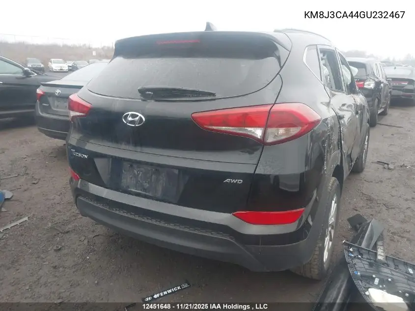 KM8J3CA44GU232467 2016 Hyundai Tucson Luxury