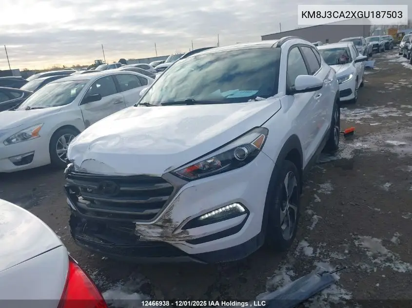 KM8J3CA2XGU187503 2016 Hyundai Tucson Limited