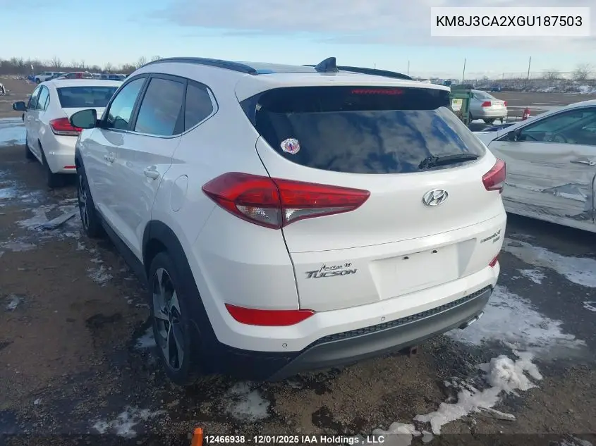 KM8J3CA2XGU187503 2016 Hyundai Tucson Limited