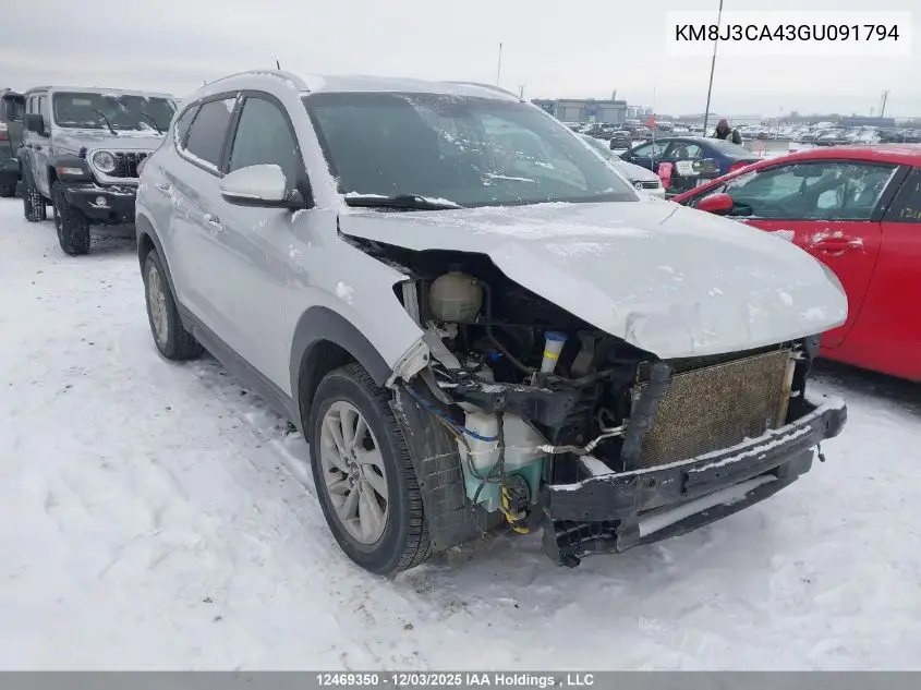 KM8J3CA43GU091794 2016 Hyundai Tucson Premium