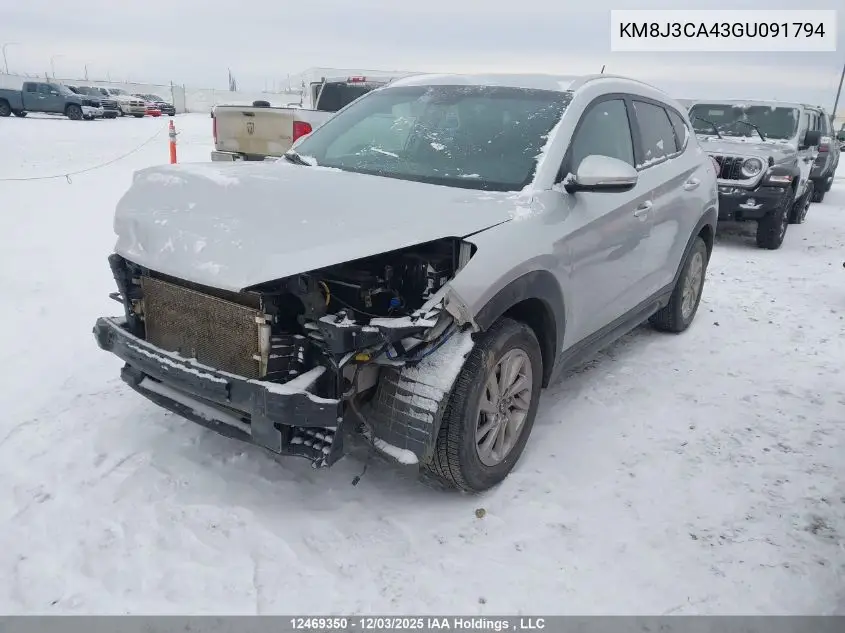 KM8J3CA43GU091794 2016 Hyundai Tucson Premium