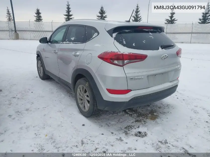 KM8J3CA43GU091794 2016 Hyundai Tucson Premium