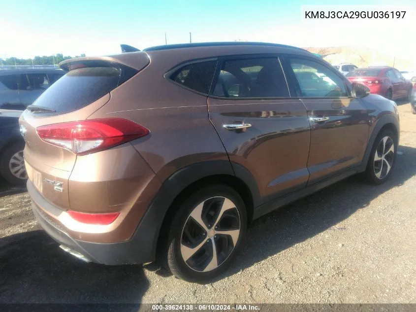 KM8J3CA29GU036197 2016 Hyundai Tucson Limited