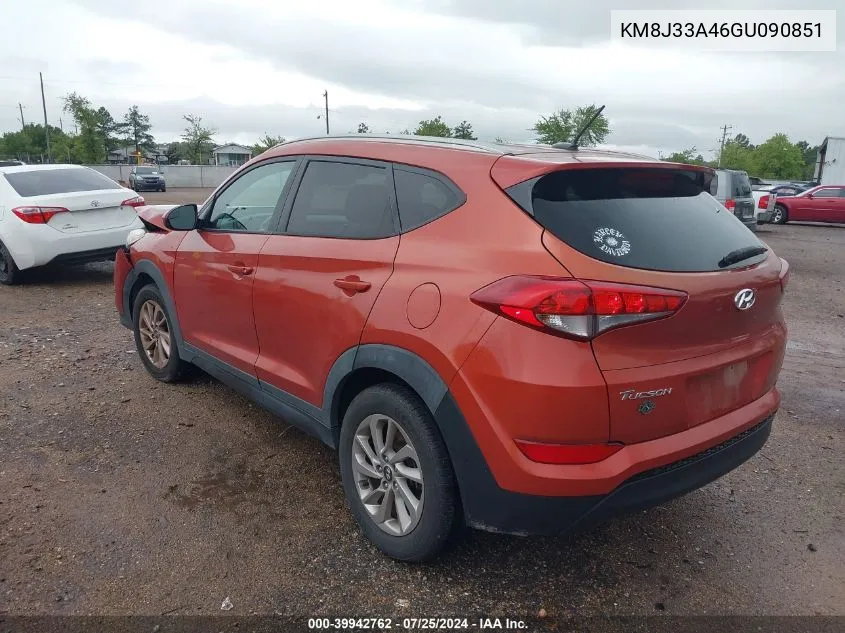 KM8J33A46GU090851 2016 Hyundai Tucson Se