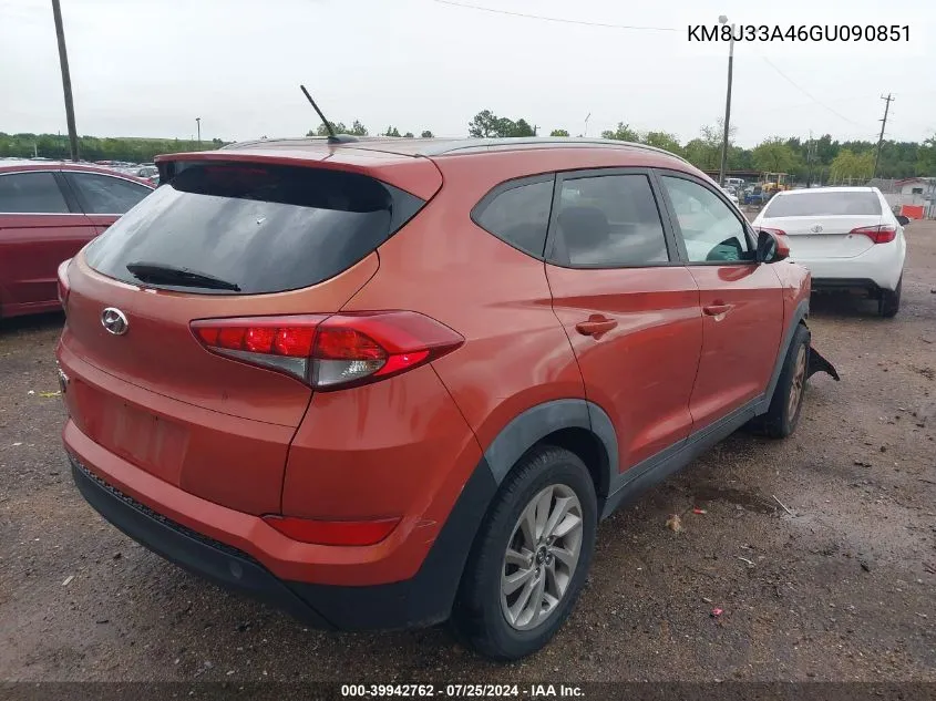 KM8J33A46GU090851 2016 Hyundai Tucson Se