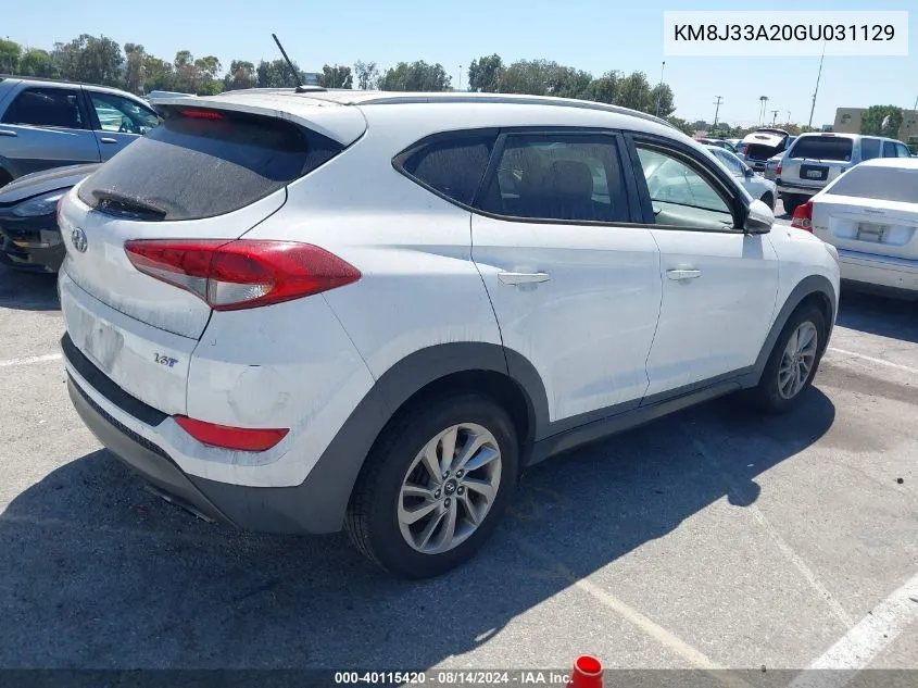 KM8J33A20GU031129 2016 Hyundai Tucson Eco/Limited/Sport