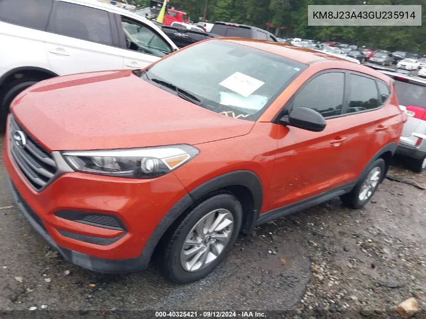 KM8J23A43GU235914 2016 Hyundai Tucson Se