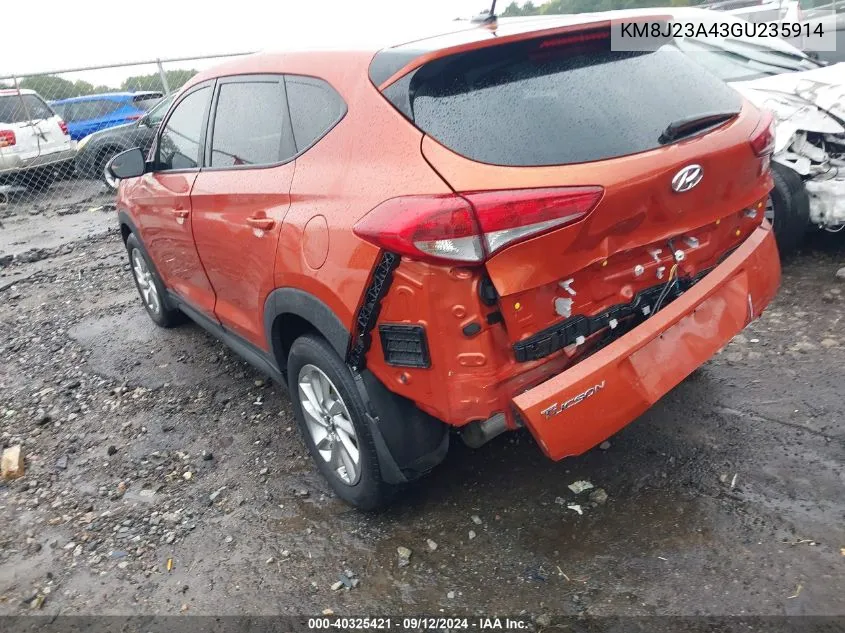 KM8J23A43GU235914 2016 Hyundai Tucson Se