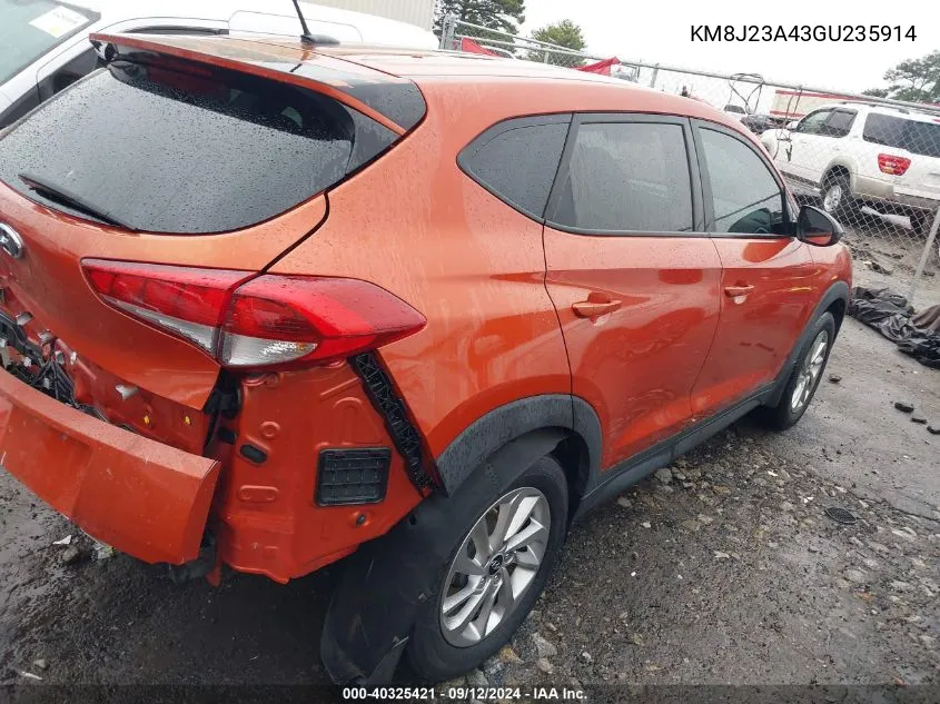 KM8J23A43GU235914 2016 Hyundai Tucson Se