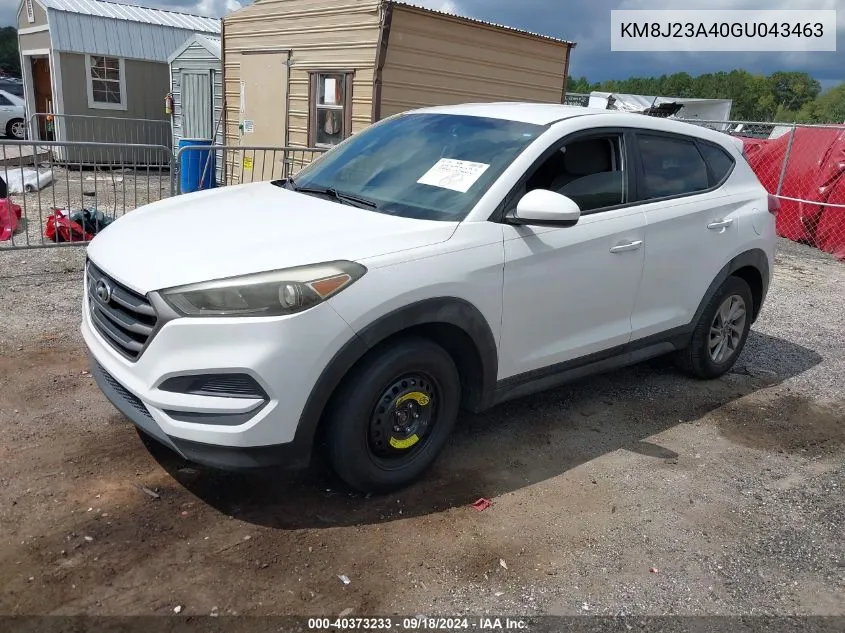 KM8J23A40GU043463 2016 Hyundai Tucson Se