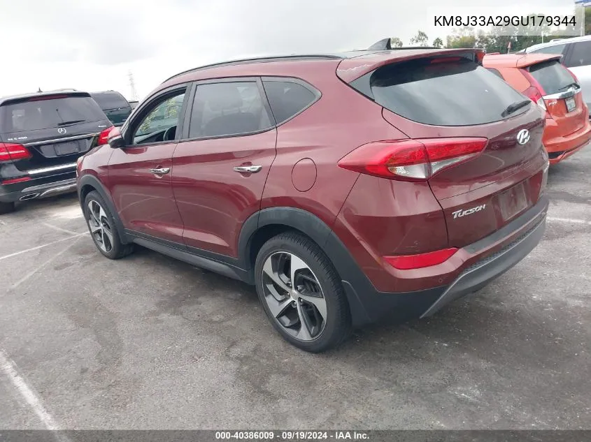 KM8J33A29GU179344 2016 Hyundai Tucson Limited