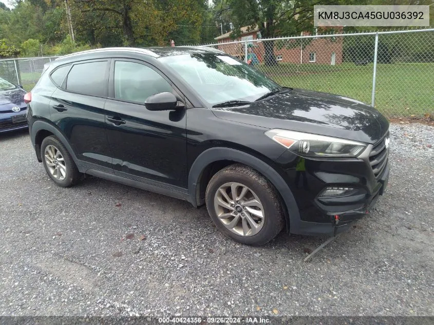 KM8J3CA45GU036392 2016 Hyundai Tucson Se