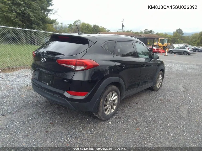 KM8J3CA45GU036392 2016 Hyundai Tucson Se