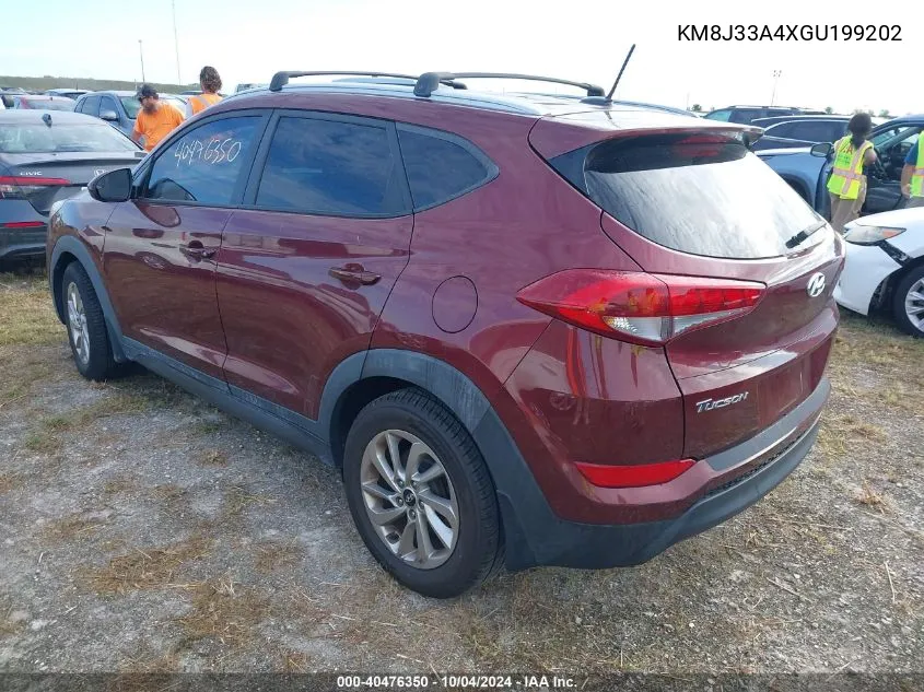 KM8J33A4XGU199202 2016 Hyundai Tucson Se